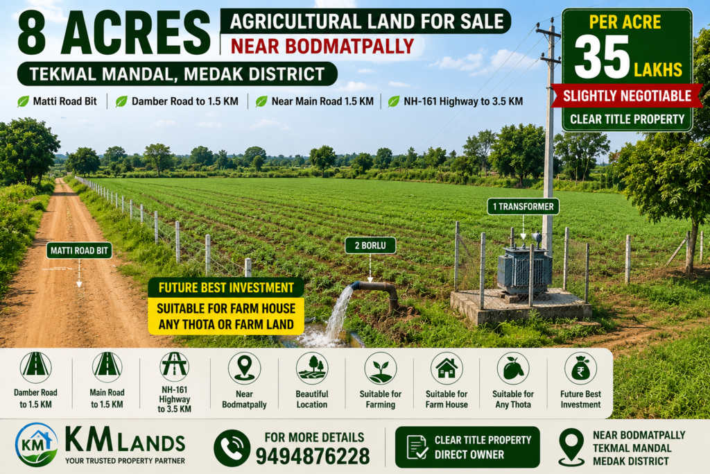 Prime Farm Land Near Bodmatpally