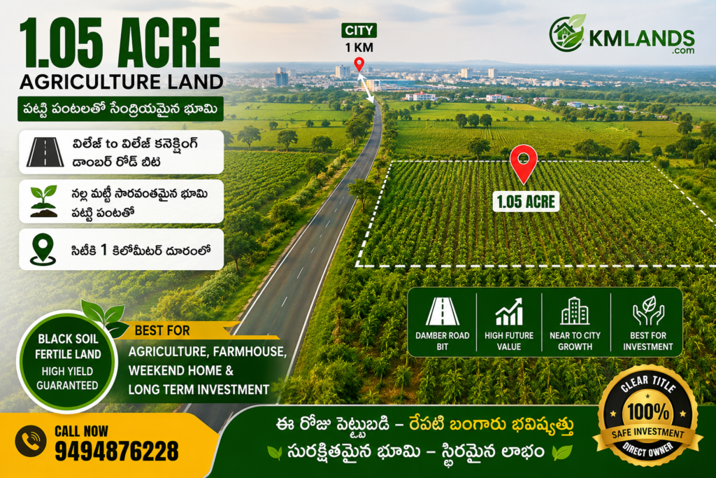 jogipet 1.05 acra land damber road bit